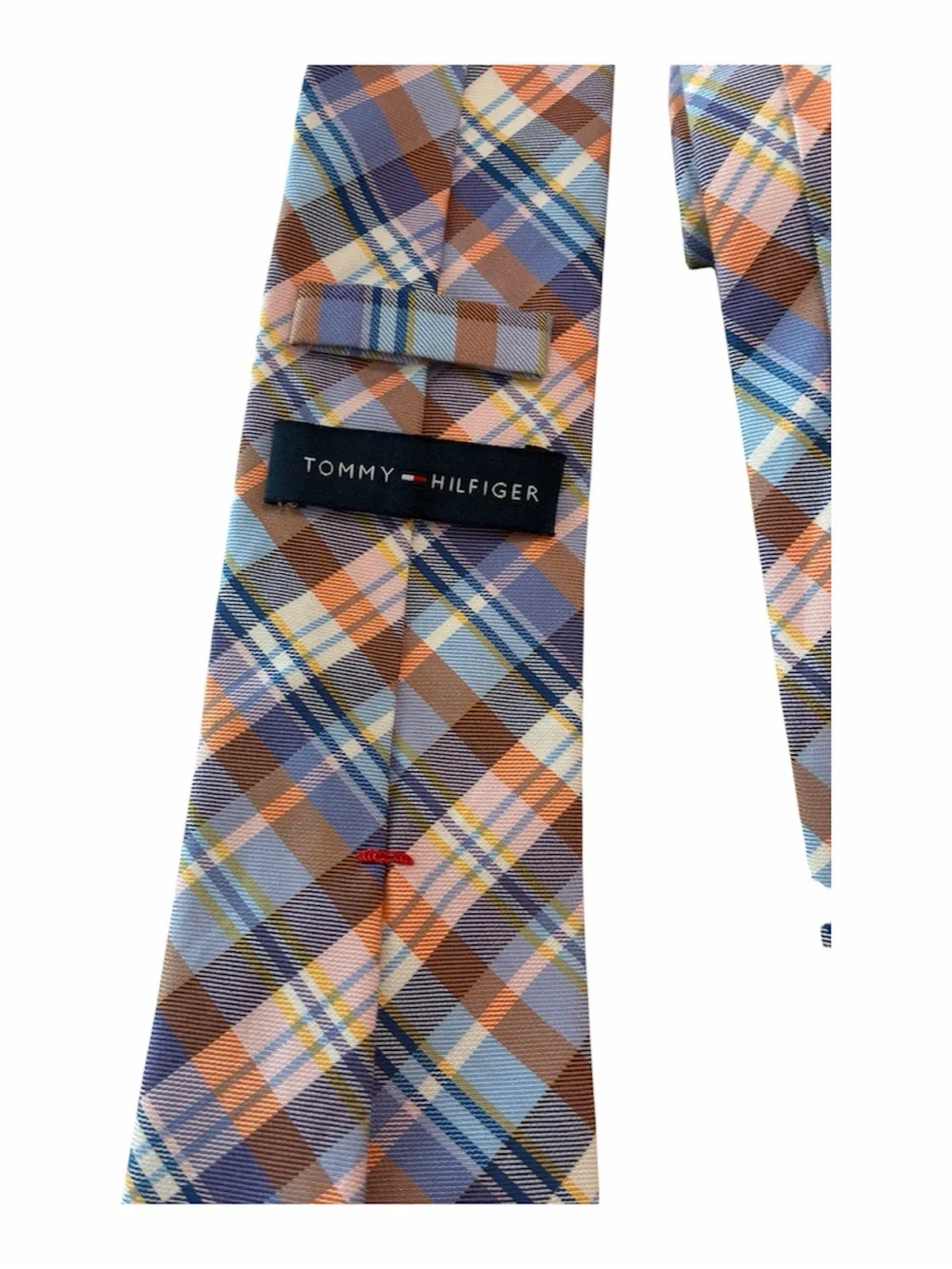 Tommy Hilfiger Plaid Silk Cotton Tie Men Accessories
